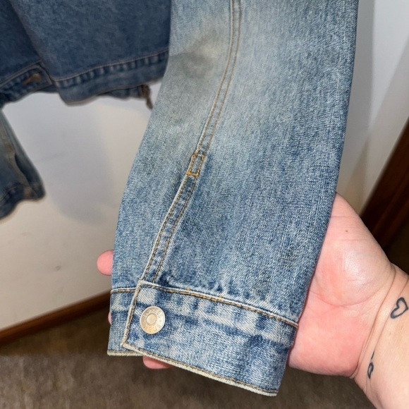 Express Bleus Vintage Blue Jean Jacket Size Large - Picture 9 of 10